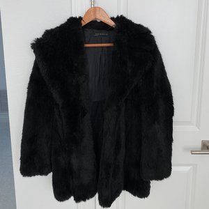 Zara Short Faux Fur Coat